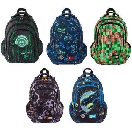 Ghiozdan baieti, 3 compartimente, ST.RIGHT BP26