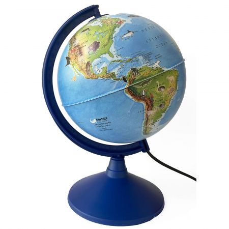 Glob cu animale, iluminat, 20 cm, Animals 44201