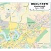 Harta magnetica, Bucuresti, 100x140 cm