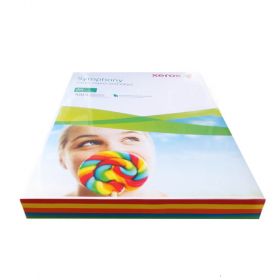 Hartie colorata A4 asortata XEROX Symphony intens, 80 g/mp, 250 coli/top