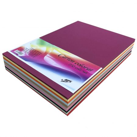 Carton colorat A4, 160 g/mp, 250 coli/top