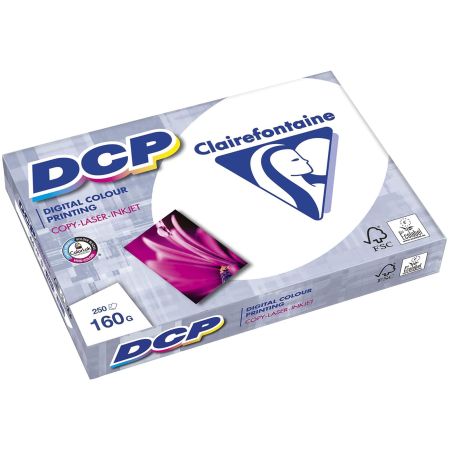 Hartie copiator CLAIREFONTAINE DCP, A3, 160 g/mp, 250 coli