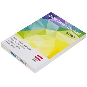 Hartie Color Laser Coated Glossy A4, 250g/mp, 125 coli/top