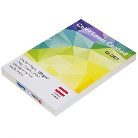 Hartie Color Laser Coated A4, 250g/mp, 125 coli/top