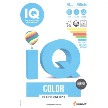 Hartie colorata A4, MONDI Color Mixed Intens, 80 g/mp