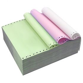 Hartie cu perforatii A4, autocopiativa, 3 exemplare, alb/color/color, 550 seturi