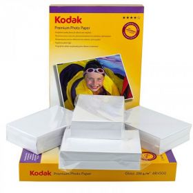 Hartie foto inkjet lucioasa KODAK, 10x15 cm, 230 g/mp, 500 coli/top