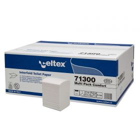 Hartie igienica intercalata CELTEX 71300, 2 straturi, 250 buc/set, 36 seturi/bax