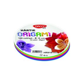 Hartie origami rotunda 10 cm DACO