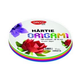 Hartie origami rotunda 15 cm DACO