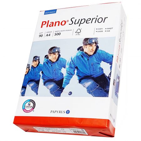 Hartie PLANO Superior, A4, 90 g/mp, 500 coli/top