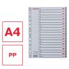 Index plastic reciclabil, alfabetic A-Z, format A4, ESSELTE