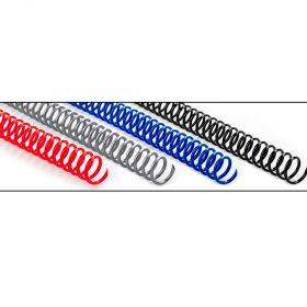 Spire indosariere continue din plastic 22 mm, A4 pas 3:1, 50 buc/set