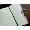 Jurnal vintage 13.5x18 cm, coperta piele si clapeta, Krashell KR-L008