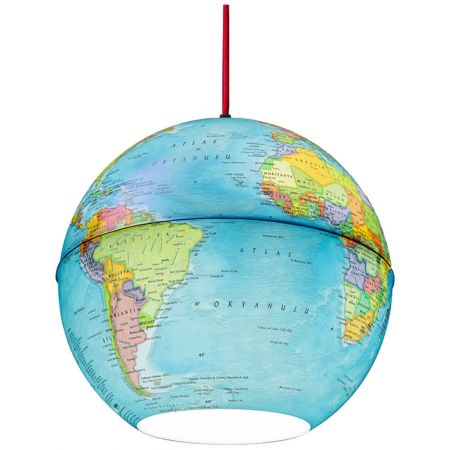 Lustra tip glob pamantesc, 26 cm, Physical Globe Pendant Light 9