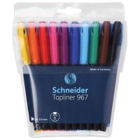 Liner 0.4 mm, SCHNEIDER Topliner 967, 10 culori/set Liner 0.4 mm, SCHNEIDER Topliner 967, 10 culori/set