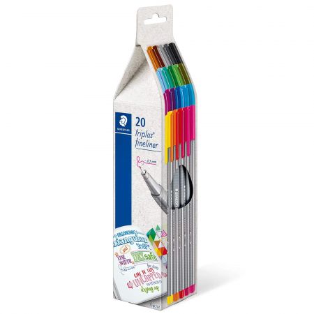Linere colorate 20 culori/set, STAEDTLER Triplus Rollup