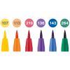 Marker cerneala FABER-CASTELL Pitt Artist Pen Brush Colour Wheel, 6 buc/set, FC167174