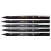 Liner varf 0.4-1.2 mm plus pensula, UNI Pin 200 Fine Line Sketching, 5 buc/set