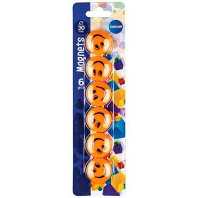 Magneti whiteboard, D 30 mm, CENTRUM Smiley, 6 buc/set