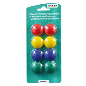 Magneti whiteboard, D 30 mm, STANGER, 8 buc/set