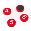 Magneti whiteboard, cu numere, D 30 mm, ACCENTA, 10 buc/set