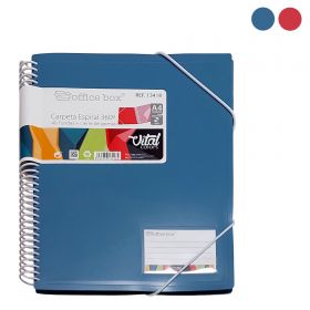 Caiet de prezentare A4, cu spirala si coperta plastic, 40 folii, OFFICE BOX