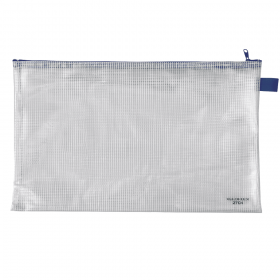 Mapa plastic A3 cu burduf si fermoar, VELOFLEX Mesh