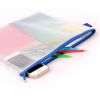 Mapa plastic A5 cu burduf si fermoar, VELOFLEX Mesh