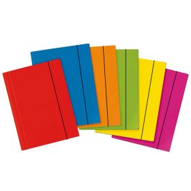 Mapa A3 din carton plastifiat cu elastic, VELOFLEX Velocolor