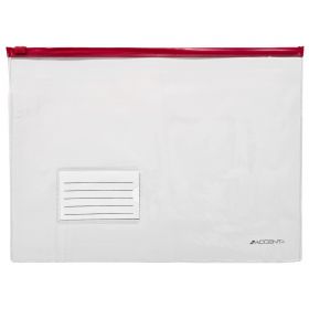 Mapa plastic A4 cu fermoar ziplock, ACCENTA