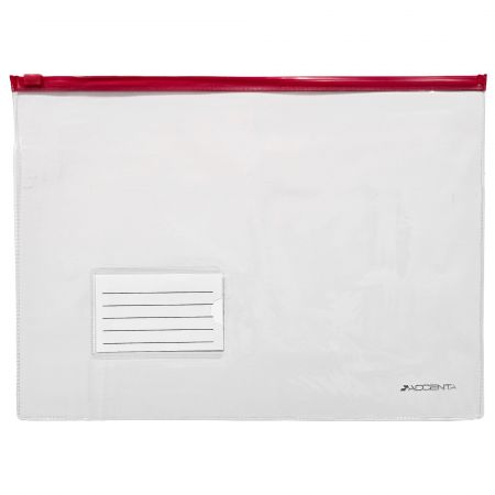 Mapa plastic A4 cu fermoar ziplock, ACCENTA
