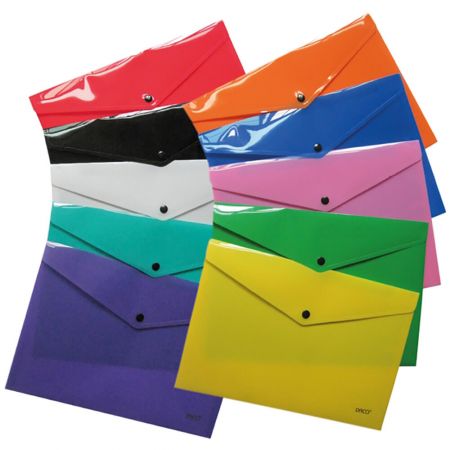 Mapa plastic A5 cu capsa si clapeta in V, DACO