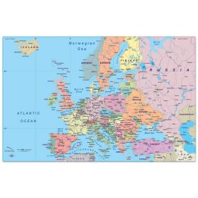 Mapa birou 40 x 60 cm PP KARTON Harta Europei