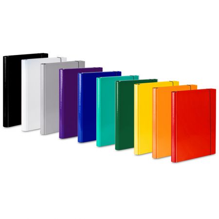 Mapa din carton rigid plastifiat, cu elastic, 25 mm latime, Vaup