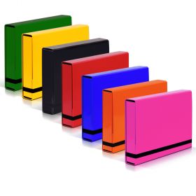 Mapa din carton rigid plastifiat, cu elastic, 55 mm latime, Vaupe