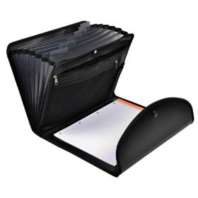 Mapa conferinta A4, cu 6 compartimente si buton, EXACOMPTA