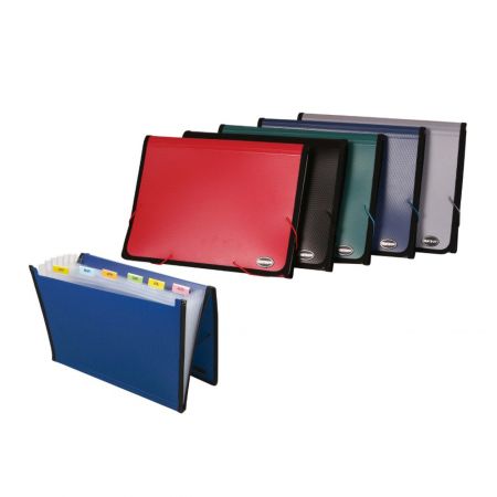 Mapa plastic cu burduf 6 compartimente, CENTRUM