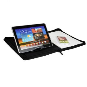 Mapa conferinta A4, cu suport vertical tableta si fermoar MONOLITH 2945