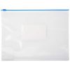 Mapa plastic A5 cu fermoar ziplock si eticheta, OFFICE POINT