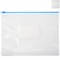 Mapa plastic A5 cu fermoar ziplock si eticheta, OFFICE POINT Mapa plastic A5 cu fermoar ziplock si eticheta, OFFICE POINT