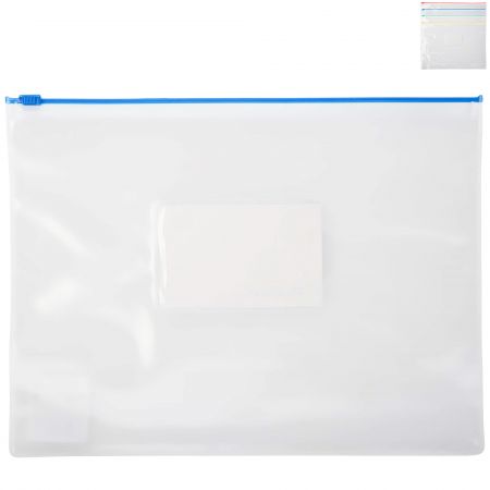 Mapa plastic A5 cu fermoar ziplock si eticheta, OFFICE POINT