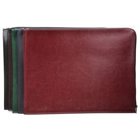 Mapa documente A5, cu fermoar, imitatie piele, OFFICE BOX