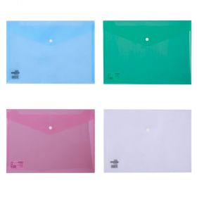 Mapa plastic A4, cu capsa si clapeta in V, DELI