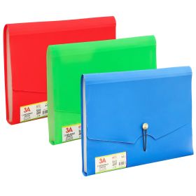 Mapa plastic A4 cu burduf expandabil, 13 compartimente, 3A