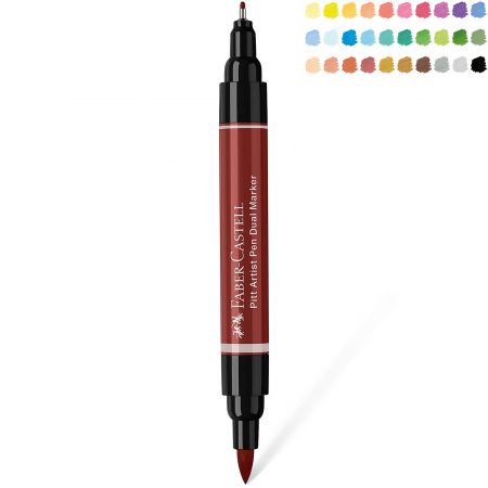 Marker cu 2 capete FABER-CASTELL Pitt Artist Pen Dual