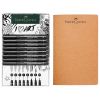 Marker cerneala negru FABER-CASTELL Pitt Artist Pen, 8 buc/set si sketchbook, FC267102