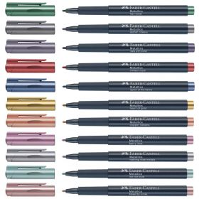 Marker permanent metalizat FABER-CASTELL Metallics