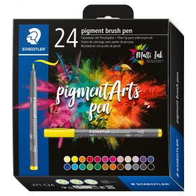 Marker pensula STAEDTLER Pigment Arts Pen, 24 buc/set