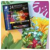 Marker pensula STAEDTLER Pigment Arts Pen, 24 buc/set
